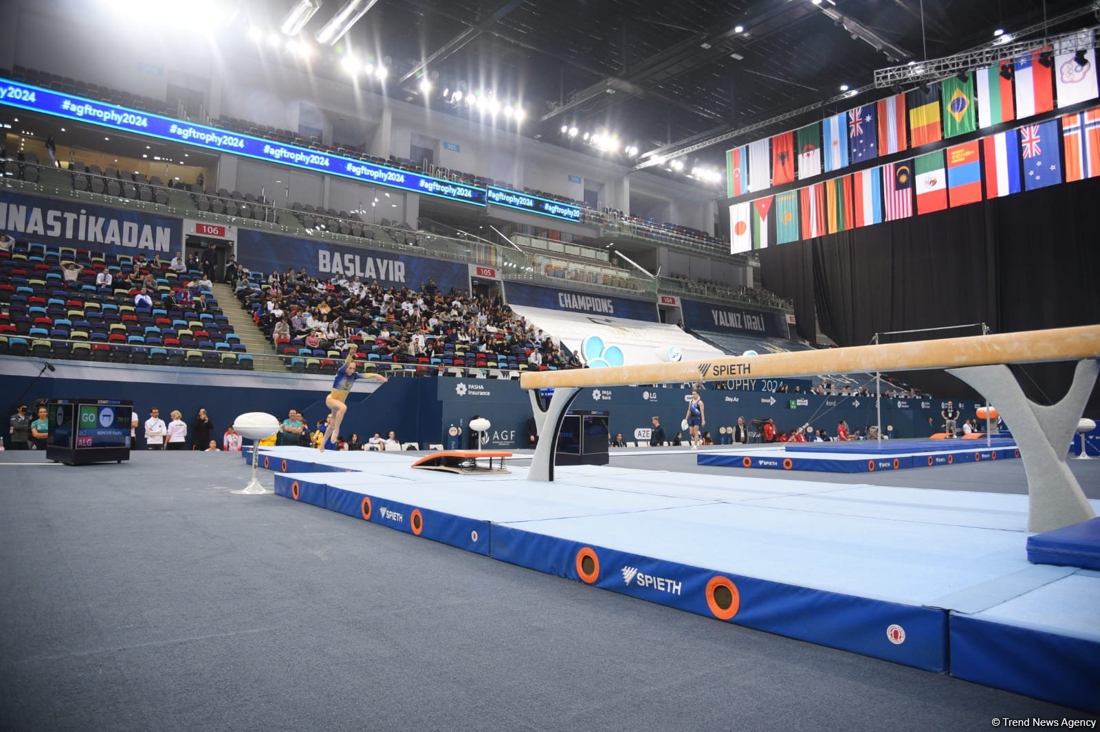 Bakıda idman gimnastikası üzrə FIG Dünya Kuboku yarışlarının final gününə start verilib (FOTO)