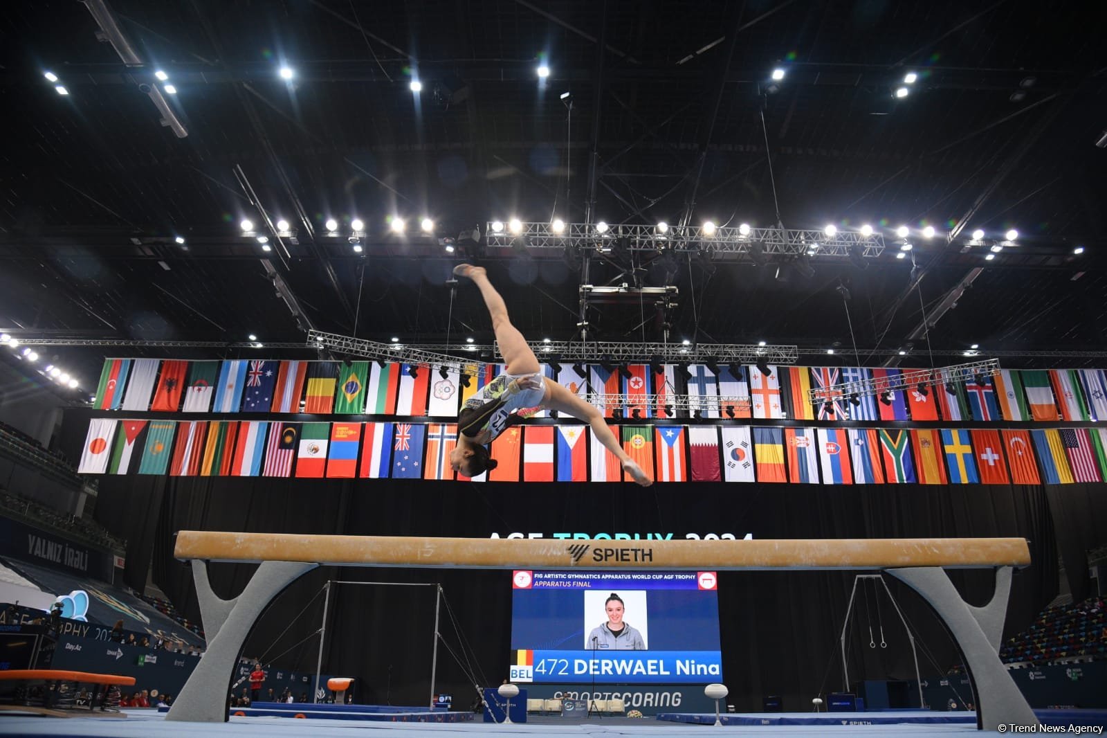 Bakıda idman gimnastikası üzrə FIG Dünya Kuboku yarışlarının final gününə start verilib (FOTO)