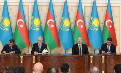 Bakıda Azərbaycan-Qazaxıstan sənədlərinin imzalanma mərasimi keçirilib (FOTO/VİDEO) (YENİLƏNİB)