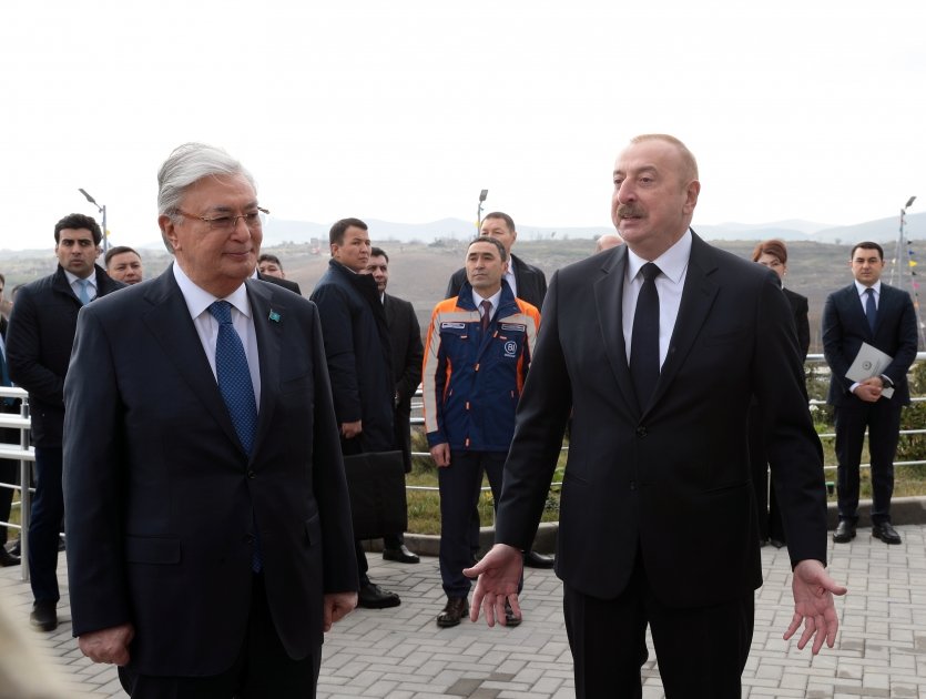 Azərbaycan və Qazaxıstan prezidentləri Füzulidə Kurmanqazı adına Uşaq Yaradıcılıq Mərkəzinin açılış mərasimində iştirak ediblər (FOTO/VİDEO) (YENİLƏNİB)