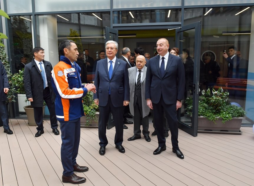 Azərbaycan və Qazaxıstan prezidentləri Füzulidə Kurmanqazı adına Uşaq Yaradıcılıq Mərkəzinin açılış mərasimində iştirak ediblər (FOTO/VİDEO) (YENİLƏNİB)