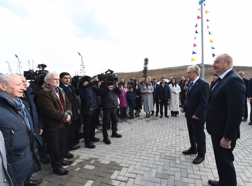 Azərbaycan və Qazaxıstan prezidentləri Füzulidə Kurmanqazı adına Uşaq Yaradıcılıq Mərkəzinin açılış mərasimində iştirak ediblər (FOTO/VİDEO) (YENİLƏNİB)