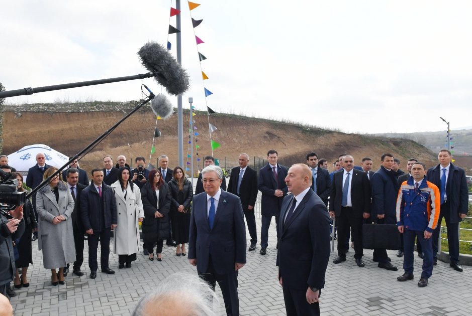 Azərbaycan və Qazaxıstan prezidentləri Füzulidə Kurmanqazı adına Uşaq Yaradıcılıq Mərkəzinin açılış mərasimində iştirak ediblər (FOTO/VİDEO) (YENİLƏNİB)