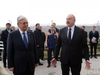 Azərbaycan və Qazaxıstan prezidentləri Füzulidə Kurmanqazı adına Uşaq Yaradıcılıq Mərkəzinin açılış mərasimində iştirak ediblər (FOTO/VİDEO) (YENİLƏNİB)