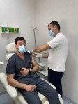 Mərkəzi Gömrük Hospitalında Hepatit B virusuna qarşı  Engerix-B Adult 20 peyvəndi ilə vaksinasiya aparılır