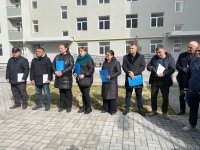 Qüsursuz xidmət etmiş bir qrup hərbi qulluqçuya mənzil verilib (FOTO)