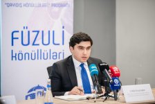 “Füzuli Könüllüləri” qrupuna qəbula start verilib