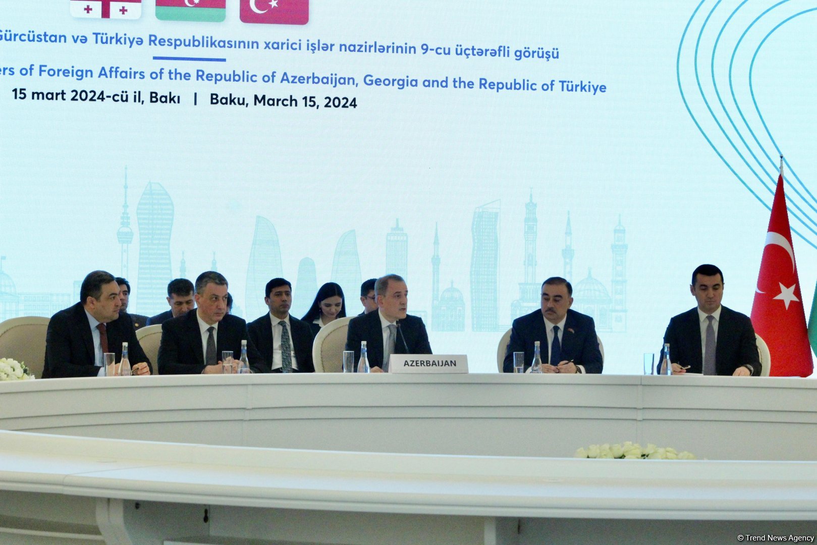 Bakıda Azərbaycan, Türkiyə və Gürcüstan XİN rəhbərlərinin üçtərəfli görüş keçirilib (FOTO) (ƏLAVƏ OLUNUB)