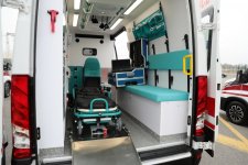 Prezident İlham Əliyev yeni alınmış müasir təcili tibbi yardım avtomobilləri ilə tanış olub (FOTO) (YENİLƏNİB)