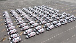 Prezident İlham Əliyev yeni alınmış müasir təcili tibbi yardım avtomobilləri ilə tanış olub (FOTO) (YENİLƏNİB)