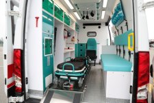 Prezident İlham Əliyev yeni alınmış müasir təcili tibbi yardım avtomobilləri ilə tanış olub (FOTO) (YENİLƏNİB)