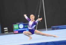 Bakıda idman gimnastikası üzrə "AGF Trophy" beynəlxalq turnir yarışlarının ikinci günü keçirilir (FOTO)