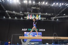 Bakıda idman gimnastikası üzrə "AGF Trophy" beynəlxalq turnir yarışlarının ikinci günü keçirilir (FOTO)