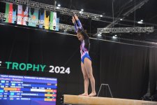 Bakıda idman gimnastikası üzrə "AGF Trophy" beynəlxalq turnir yarışlarının ikinci günü keçirilir (FOTO)