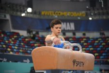 Bakıda idman gimnastikası üzrə "AGF Trophy" beynəlxalq turnir yarışlarının ikinci günü keçirilir (FOTO)