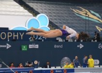 Bakıda idman gimnastikası üzrə "AGF Trophy" beynəlxalq turnir yarışlarının ikinci günü keçirilir (FOTO)
