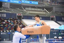 Bakıda idman gimnastikası üzrə "AGF Trophy" beynəlxalq turnir yarışlarının ikinci günü keçirilir (FOTO)