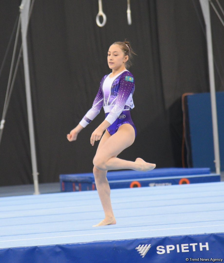 Bakıda idman gimnastikası üzrə "AGF Trophy" beynəlxalq turnir yarışlarının ikinci günü keçirilir (FOTO)