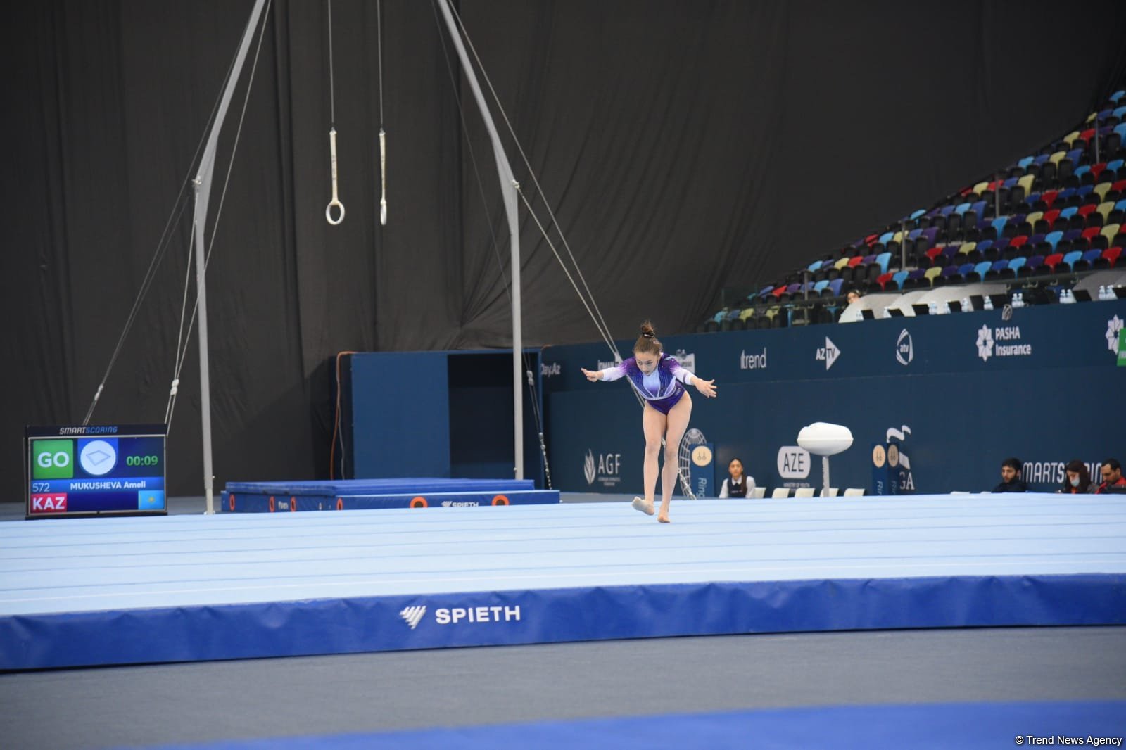 Bakıda idman gimnastikası üzrə "AGF Trophy" beynəlxalq turnir yarışlarının ikinci günü keçirilir (FOTO)