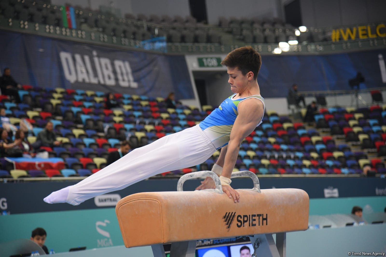 Bakıda idman gimnastikası üzrə "AGF Trophy" beynəlxalq turnir yarışlarının ikinci günü keçirilir (FOTO)