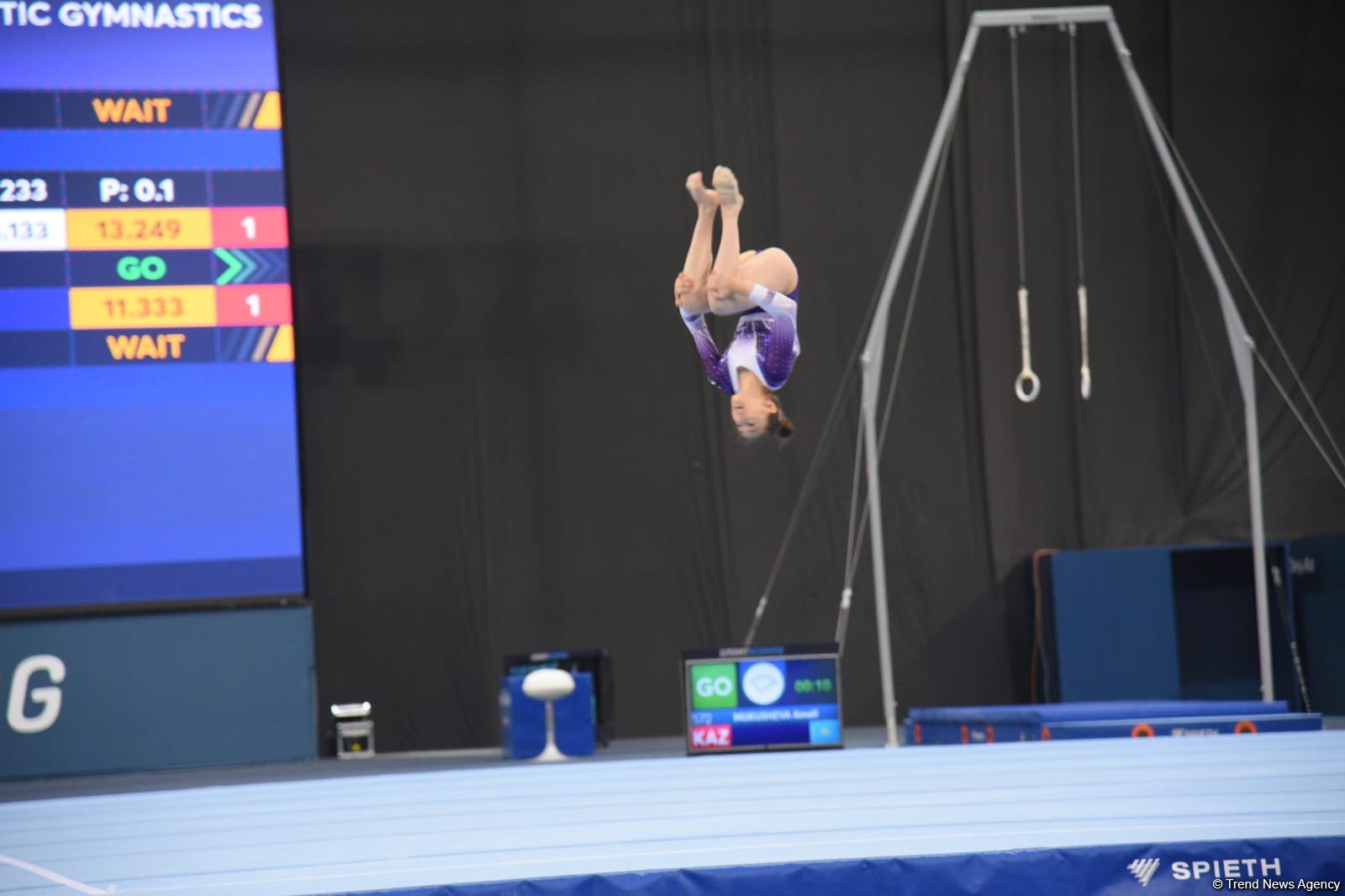 Bakıda idman gimnastikası üzrə "AGF Trophy" beynəlxalq turnir yarışlarının ikinci günü keçirilir (FOTO)