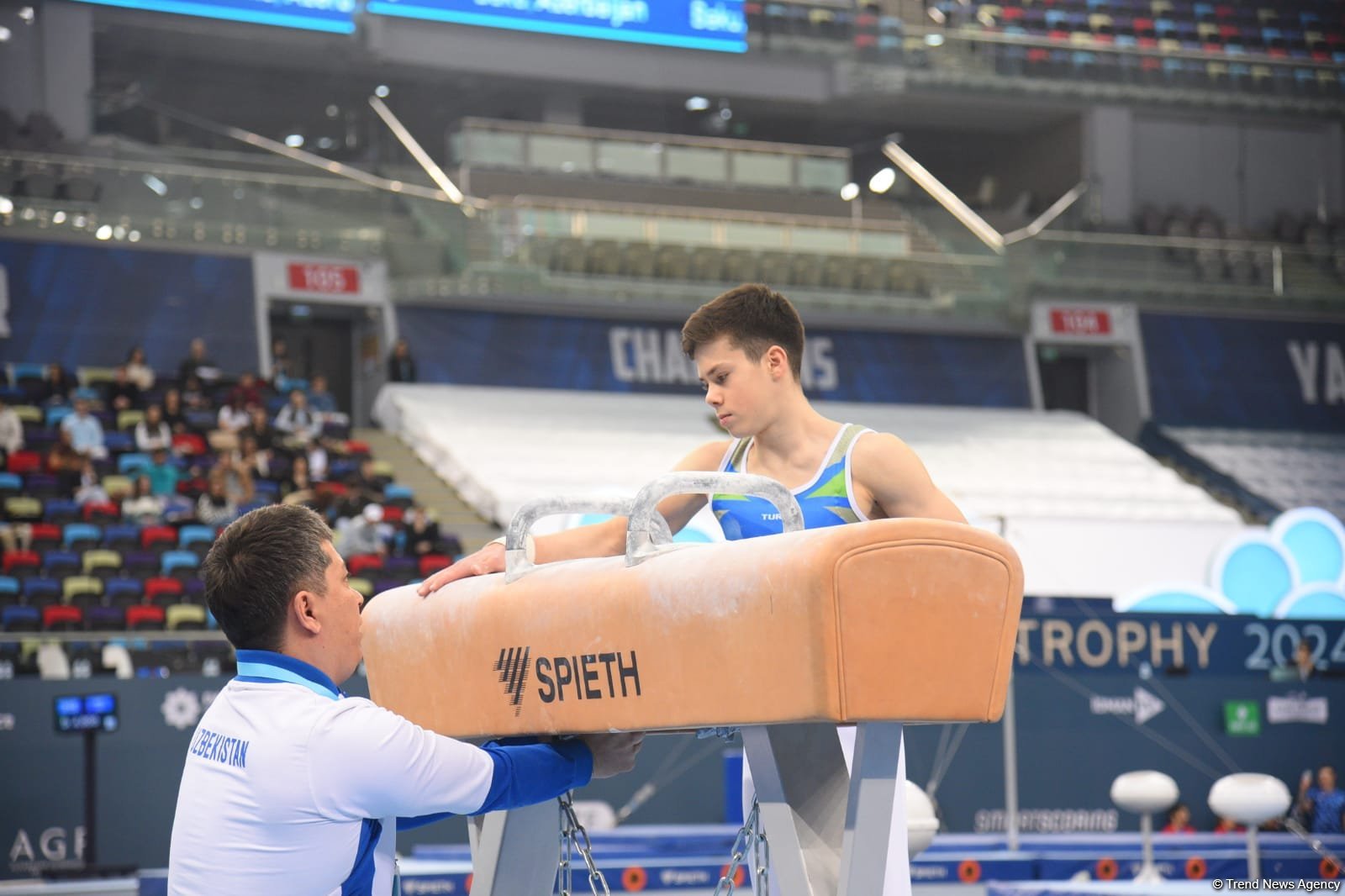 Bakıda idman gimnastikası üzrə "AGF Trophy" beynəlxalq turnir yarışlarının ikinci günü keçirilir (FOTO)