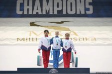 Azərbaycan gimnastı İvan Tixonov fərdi çoxnövçülükdə qızıl medal qazanıb (FOTO)