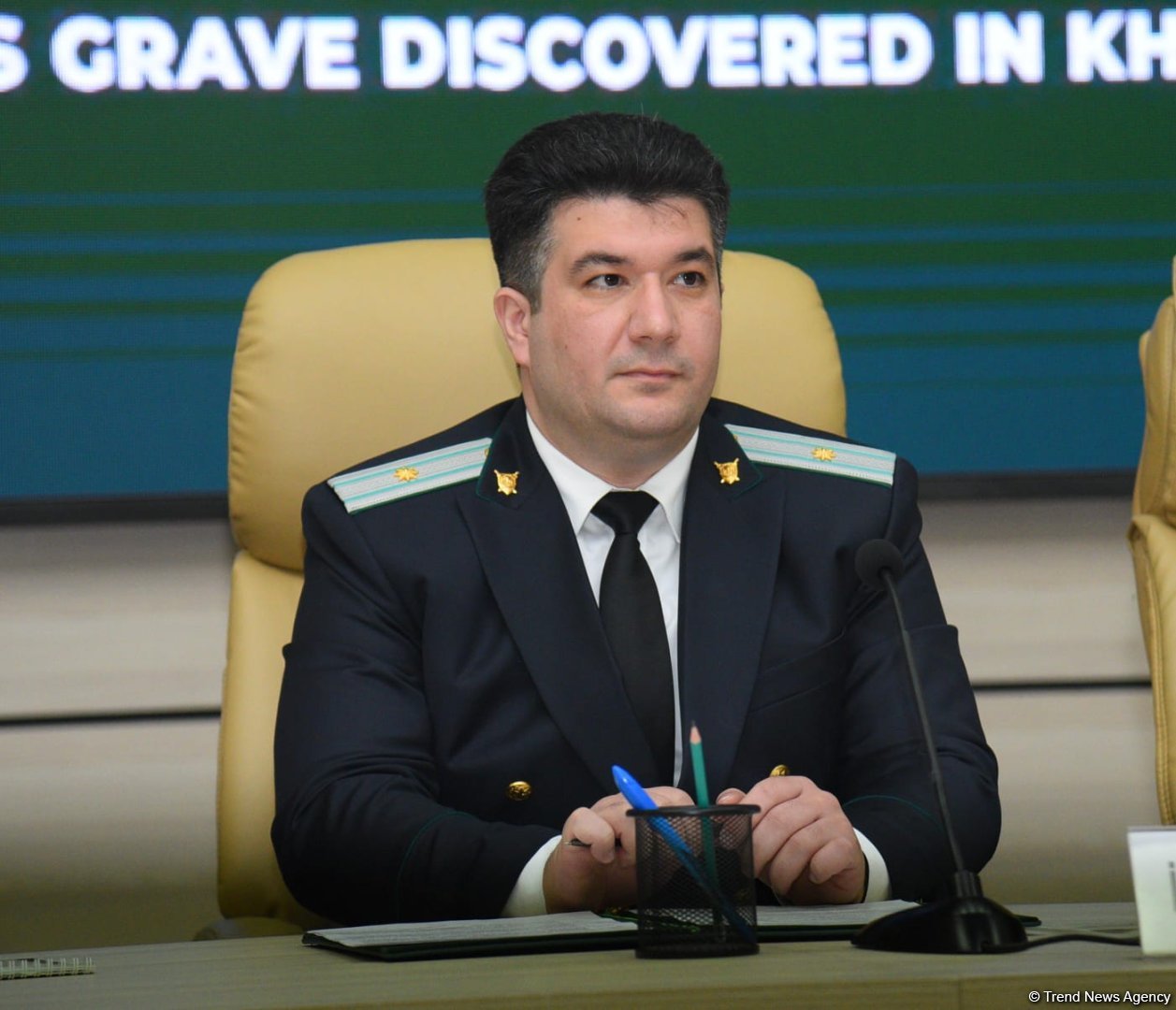 Xocalıda aşkarlanmış kütləvi məzarlıqla bağlı brifinq keçirilib (FOTO)