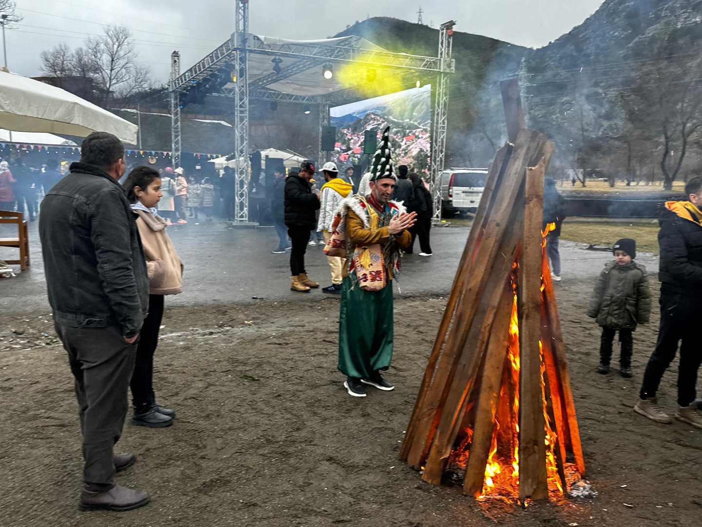 Laçında 32 ildən sonra Torpaq çərşənbəsinin tonqalı qalanıb (FOTO/VİDEO) (YENİLƏNİB)