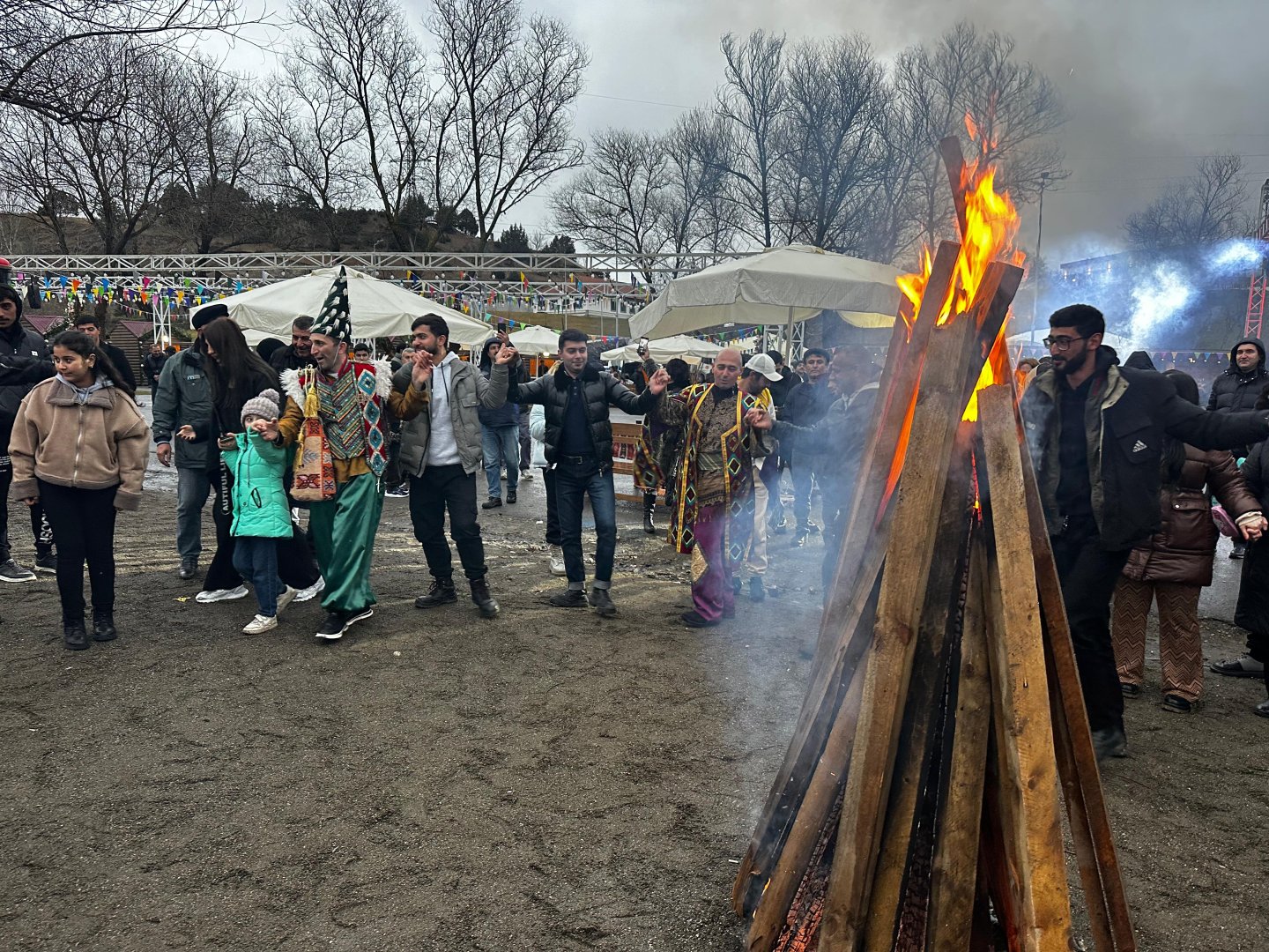 Laçında 32 ildən sonra Torpaq çərşənbəsinin tonqalı qalanıb (FOTO/VİDEO) (YENİLƏNİB)