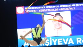 Bakıda bədii gimnastika üzrə 29-cu Azərbaycan Çempionatının yarışlarının ikinci gününə start verilib (FOTO)
