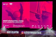 Bakıda bədii gimnastika üzrə 29-cu Azərbaycan Çempionatının yarışlarının ikinci gününə start verilib (FOTO)