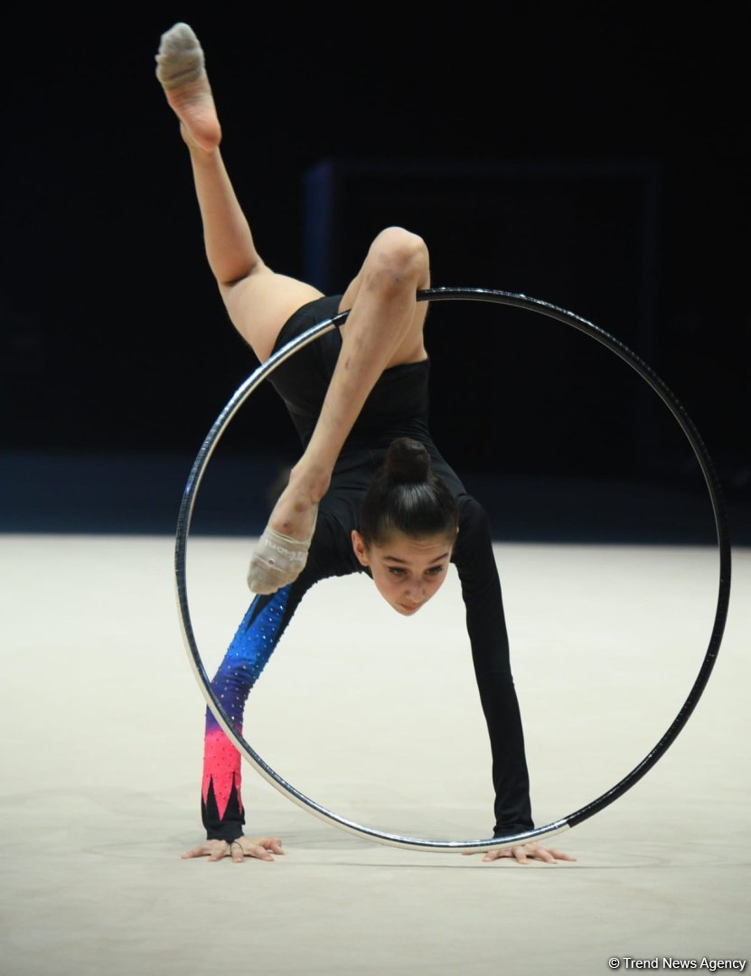 Bakıda bədii gimnastika üzrə 29-cu Azərbaycan Çempionatının yarışlarının yekun günü keçirilir (FOTO)