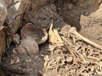 Xocalıda insan qalıqları aşkarlan yerdən GÖRÜNTÜLƏR (FOTO)