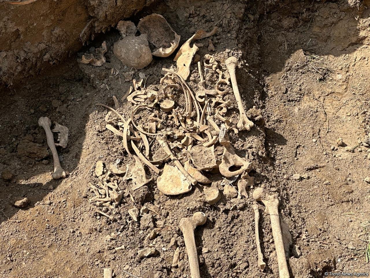 Xocalıda insan qalıqları aşkarlan yerdən GÖRÜNTÜLƏR (FOTO)