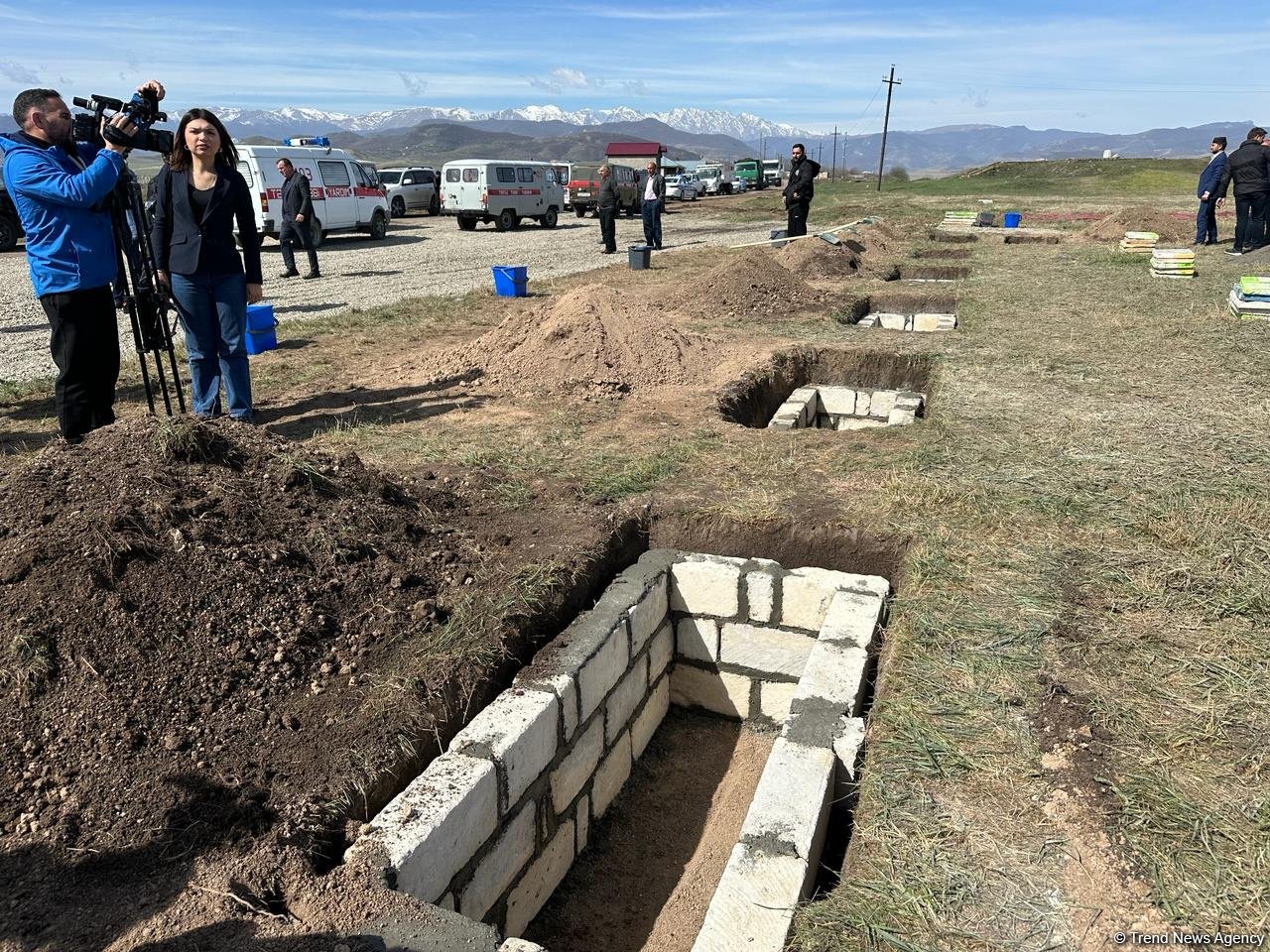 Xocalı soyqırımı qurbanlarının nəşlərinin qalıqları Xocalıda dəfn edilib (FOTO/VİDEO)