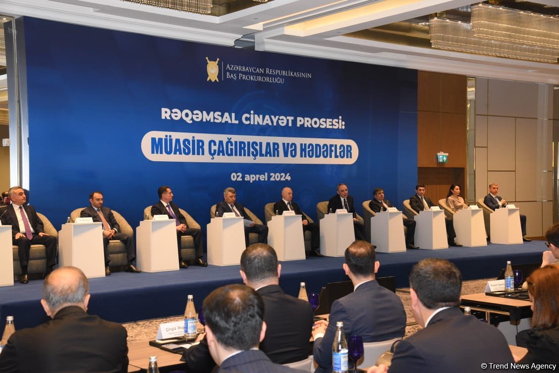 “Rəqəmsal cinayət prosesi: müasir çağırışlar və hədəflər” mövzusunda konfrans keçirilib (FOTO)
