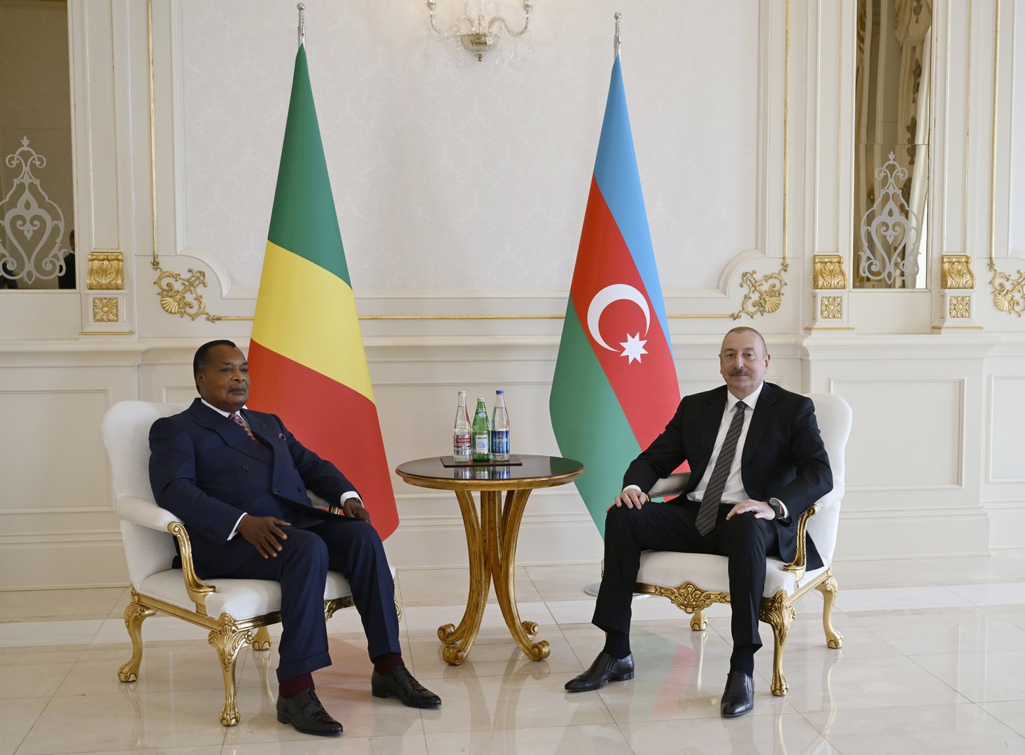 Prezident İlham Əliyevin Konqo prezidenti ilə təkbətək görüşü olub (FOTO/VİDEO)