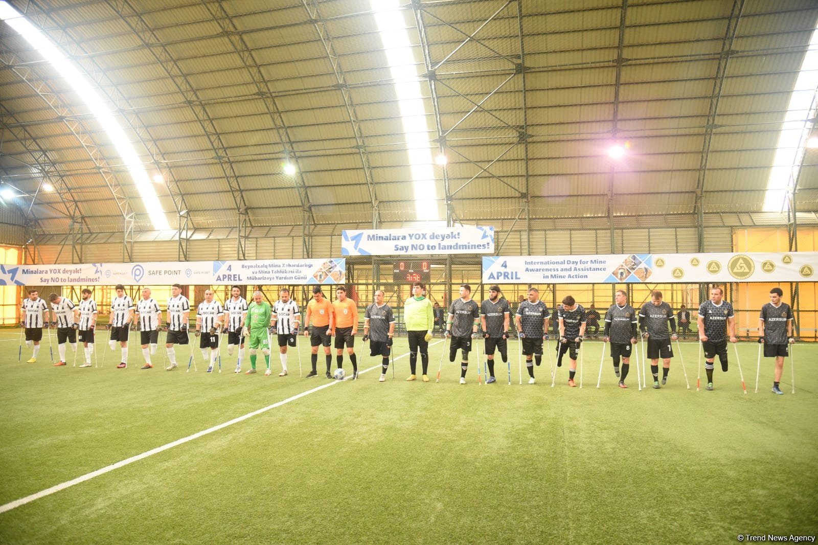 “Qarabağ” və “Neftçi” amputant futbol komandalarının oyunu keçirilib (FOTO)