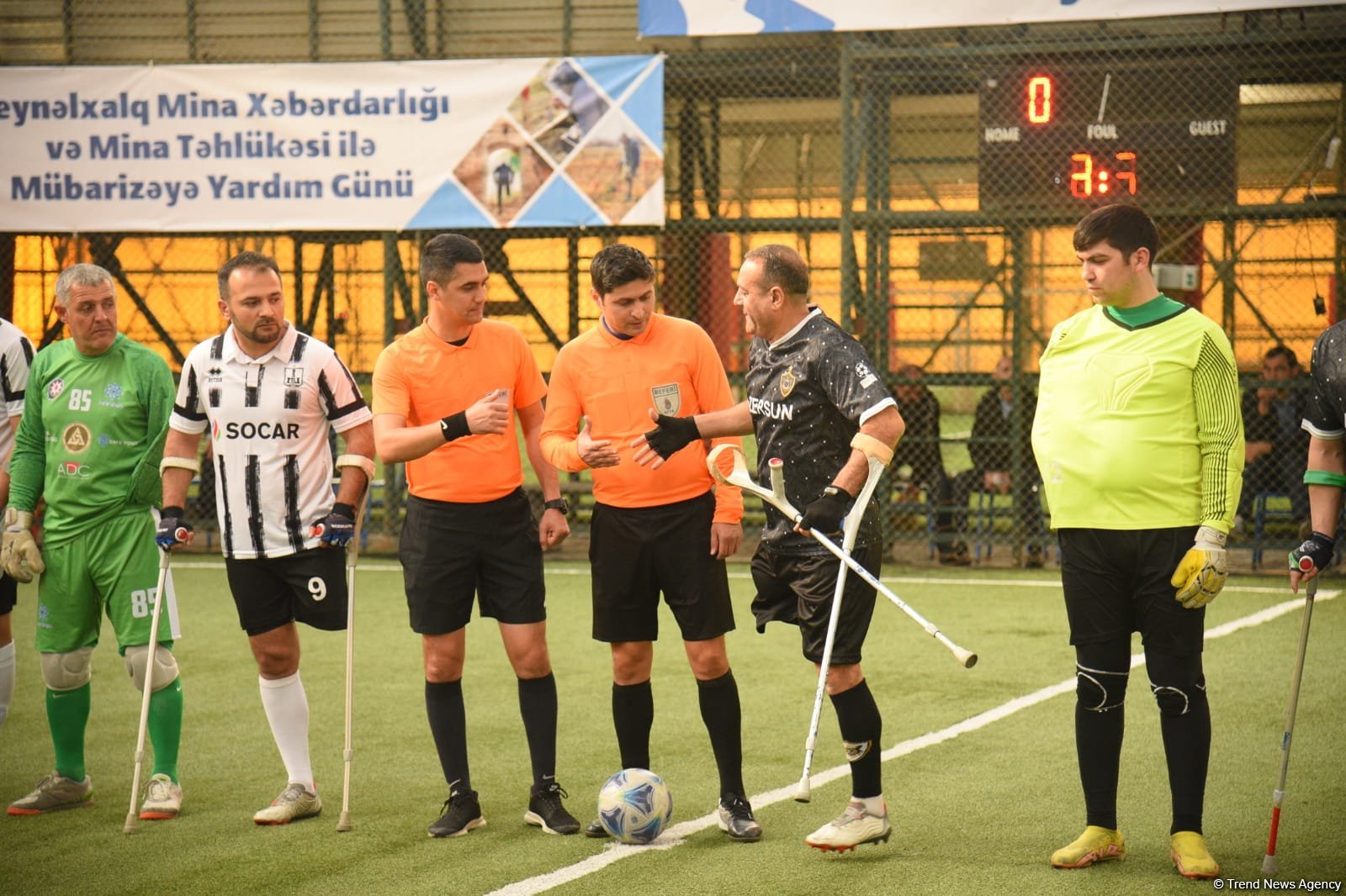 “Qarabağ” və “Neftçi” amputant futbol komandalarının oyunu keçirilib (FOTO)