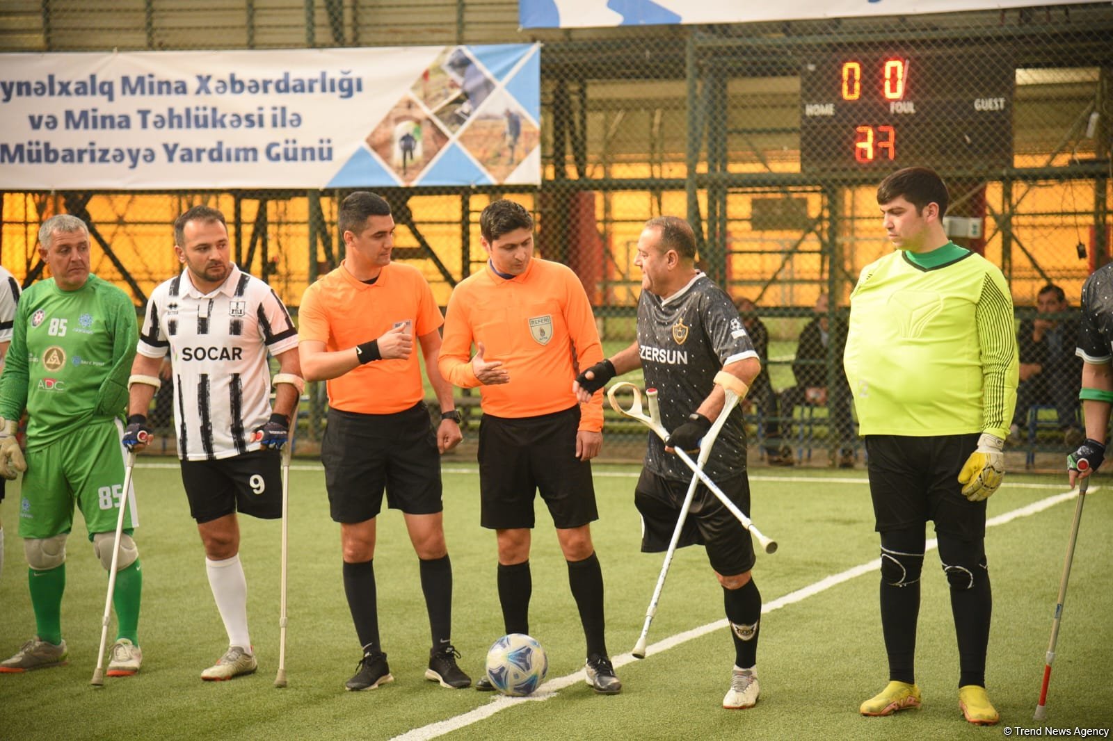 “Qarabağ” və “Neftçi” amputant futbol komandalarının oyunu keçirilib (FOTO)