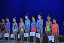 Bakıda "Ocaq Sport" klubunun bədii gimnastika üzrə açıq birincilik yarışlarının ikinci gününə start verilib (FOTO)