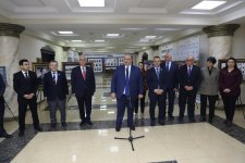 BSU-da “Heydər Əliyev - Unudulmaz lider” adlı foto-xalça sərgisinin təqdimatı baş tutub