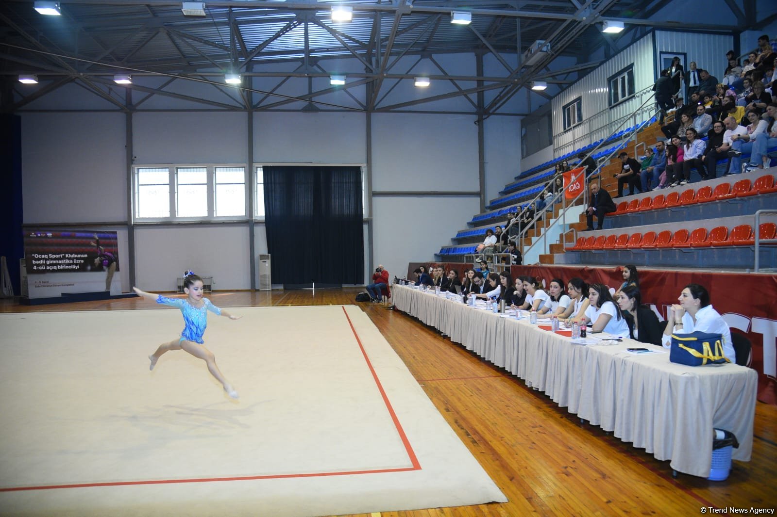 Bakıda "Ocaq Sport" klubunun bədii gimnastika üzrə açıq birincilik yarışlarının ikinci gününə start verilib (FOTO)