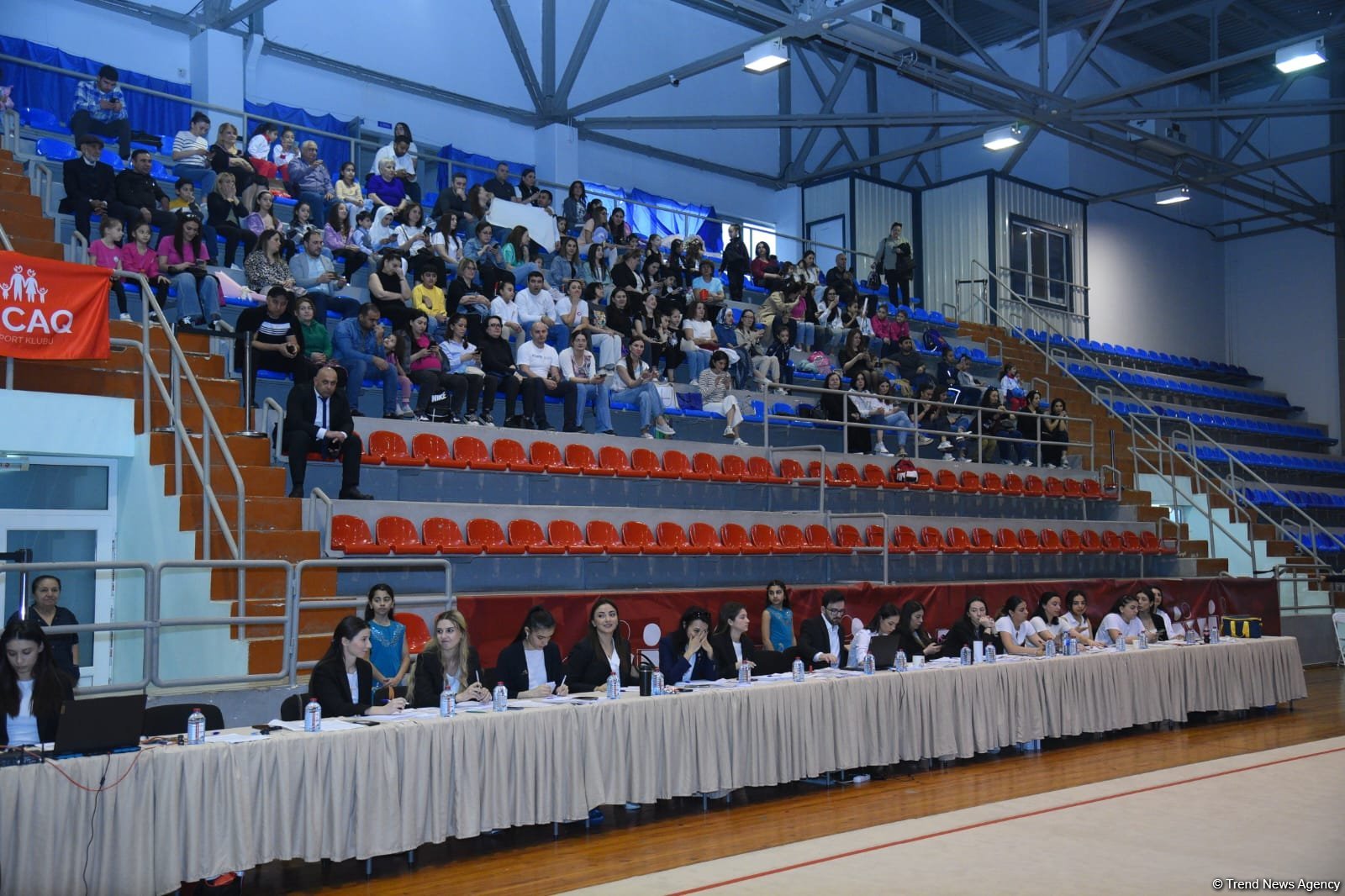 Bakıda "Ocaq Sport" klubunun bədii gimnastika üzrə açıq birincilik yarışlarının ikinci gününə start verilib (FOTO)