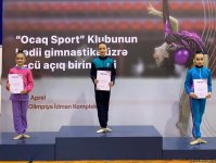 "Ocaq Sport" klubunun bədii gimnastika üzrə açıq birinciliyinin yekun günündə ilk mükafatlar (FOTO)