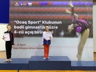 "Ocaq Sport" klubunun bədii gimnastika üzrə açıq birinciliyinin yekun günündə ilk mükafatlar (FOTO)