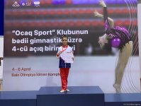 "Ocaq Sport" klubunun bədii gimnastika üzrə açıq birinciliyinin yekun günündə ilk mükafatlar (FOTO)