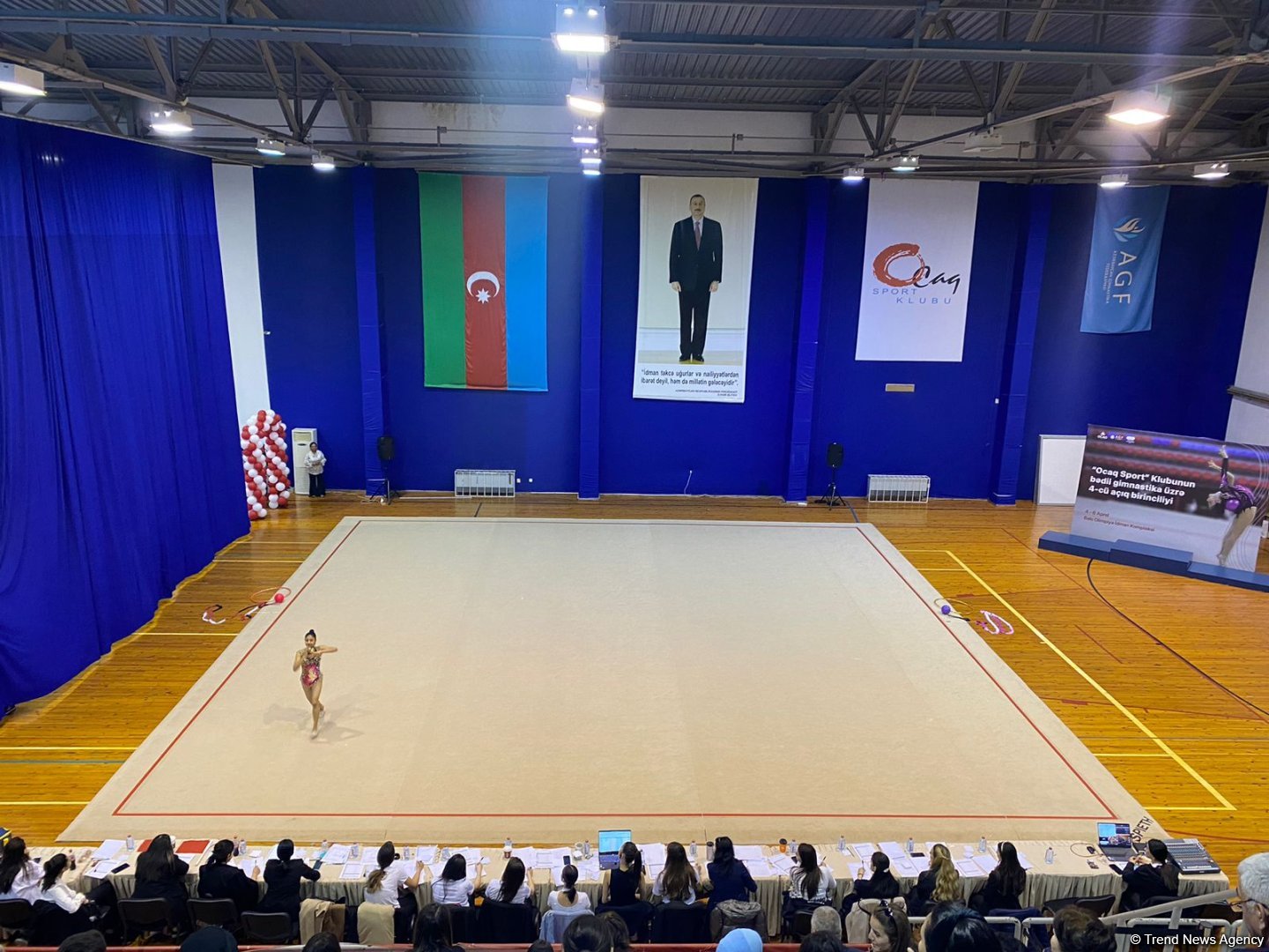 "Ocaq Sport" klubunun bədii gimnastika üzrə açıq birincilik yarışlarının yekun gününə start verilib
