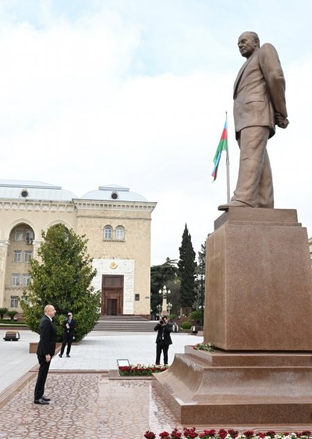 Prezident İlham Əliyev Gəncəyə səfər edib (FOTO/VİDEO)